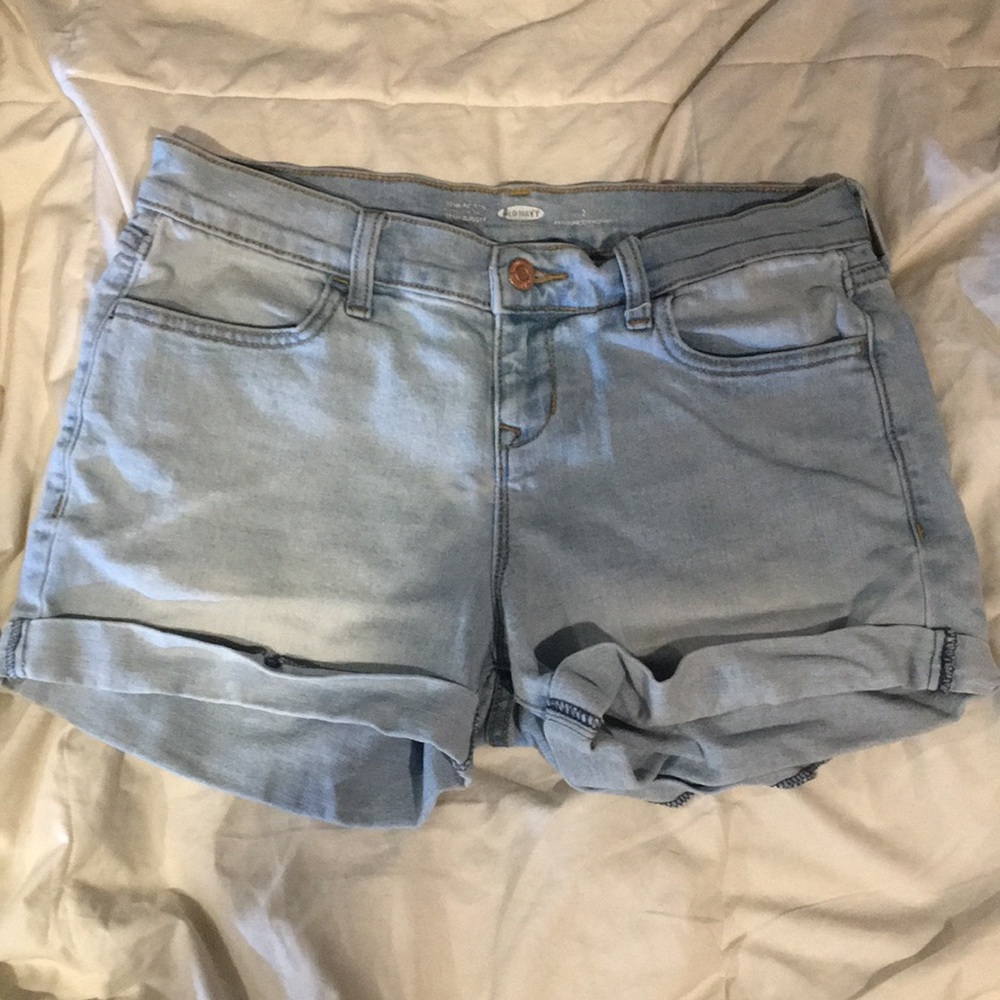 Jean shorts, size 2 woman.